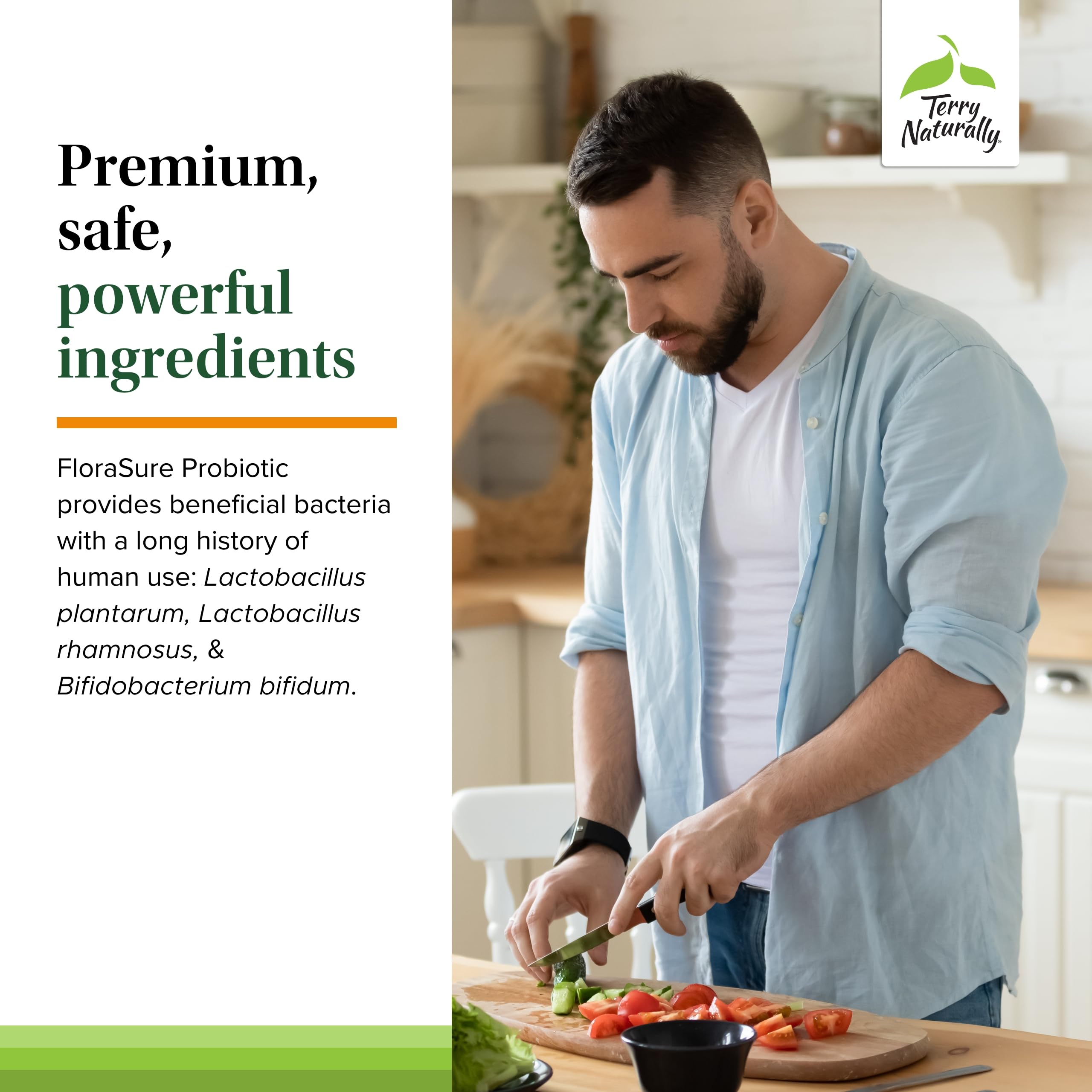 Mezcla de cepas Lactobacillus y Bifidobacterium en FloraSure Probiótico