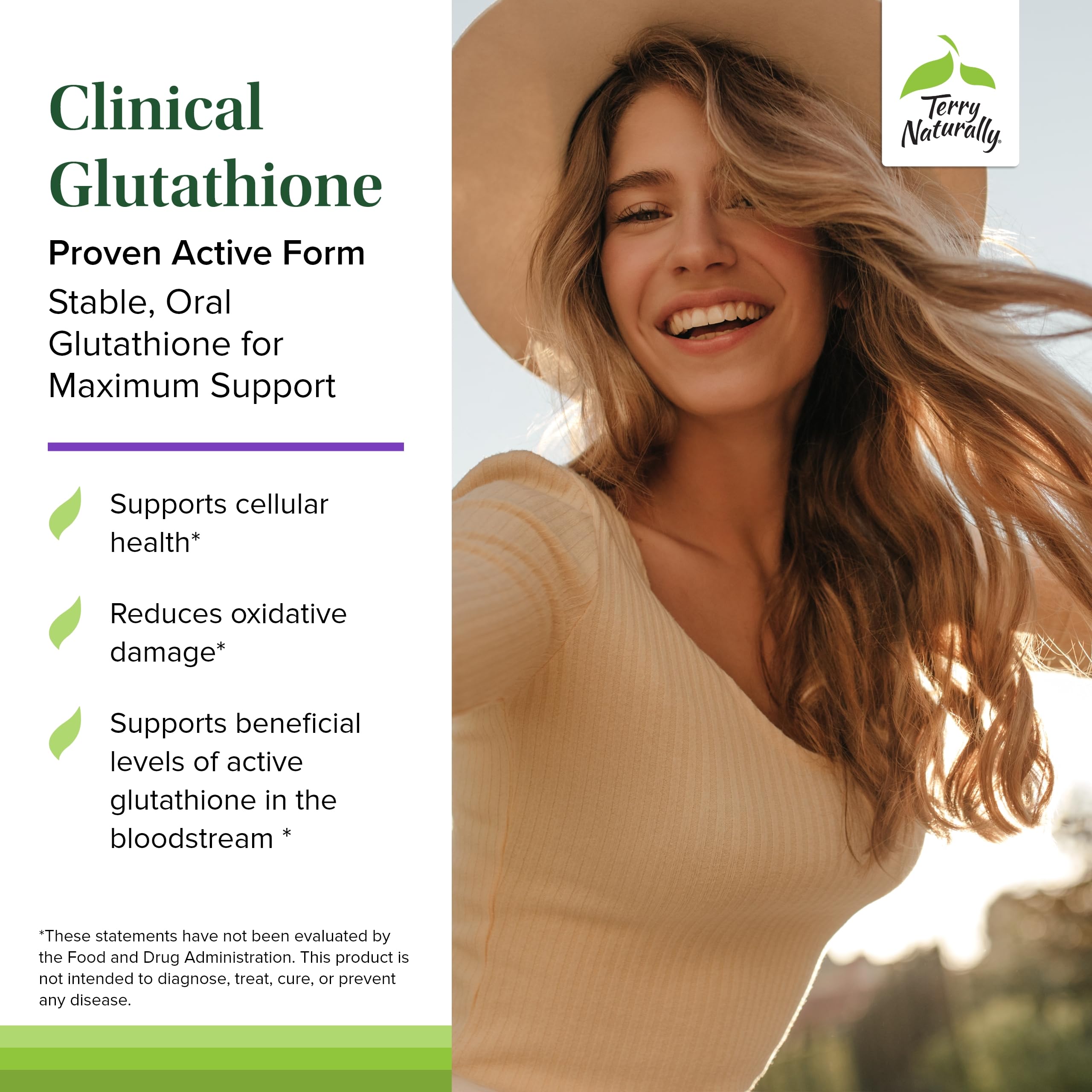 Terry Naturally Glutation dosis diaria en dos tabletas para uso regular