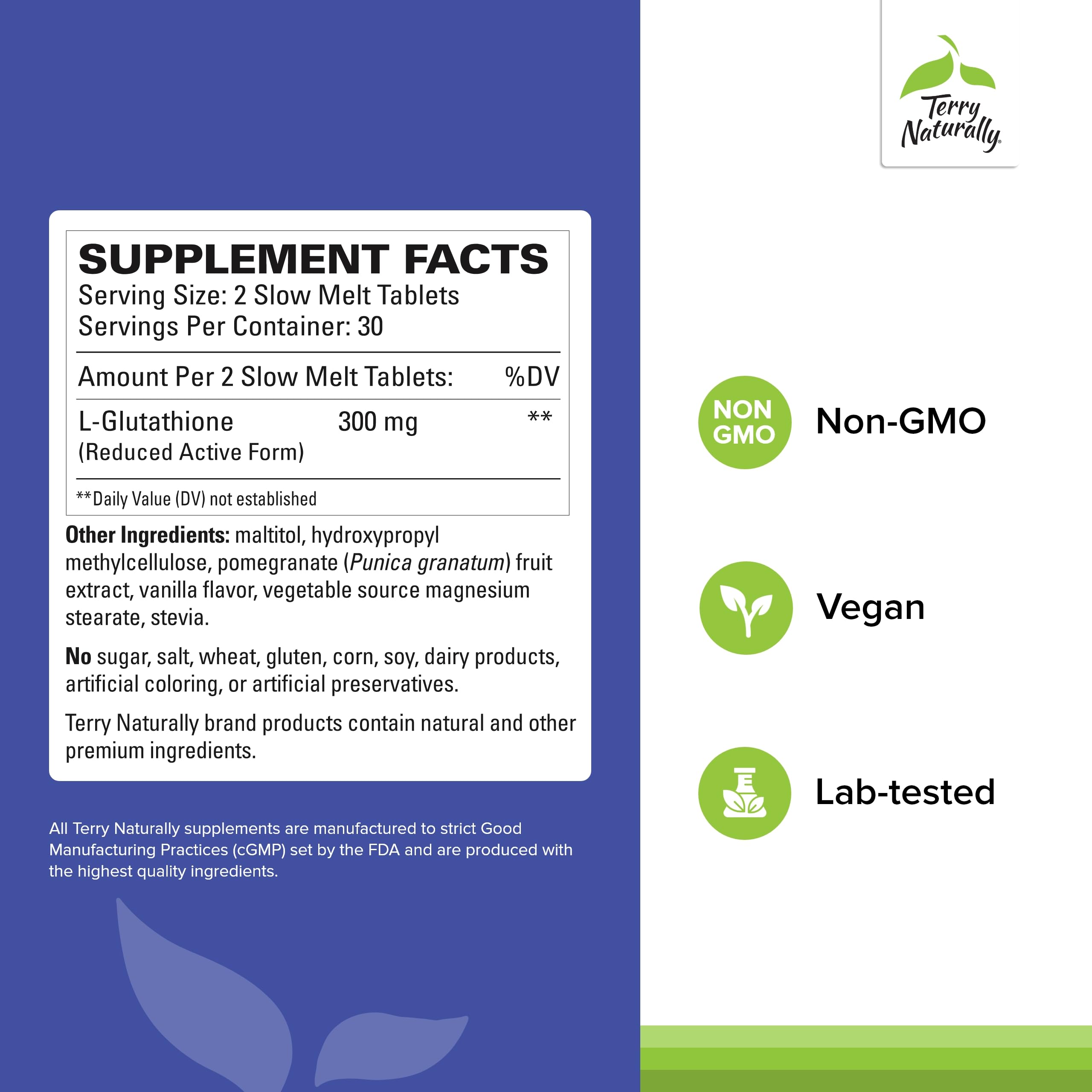 Terry Naturally Glutation tecnología Sublinthion para mejor absorción