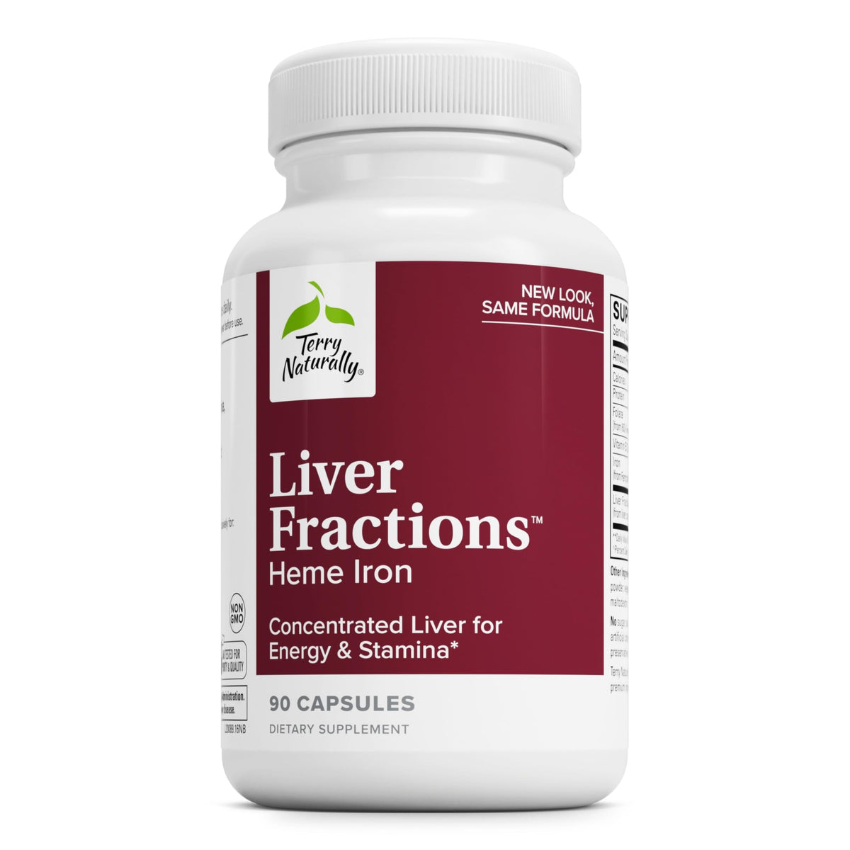 Terry Naturally Liver Fractions envase listo para energía diaria y soporte de resistencia