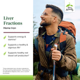 Terry Naturally Liver Fractions etiqueta clara que identifica ingredientes de calidad