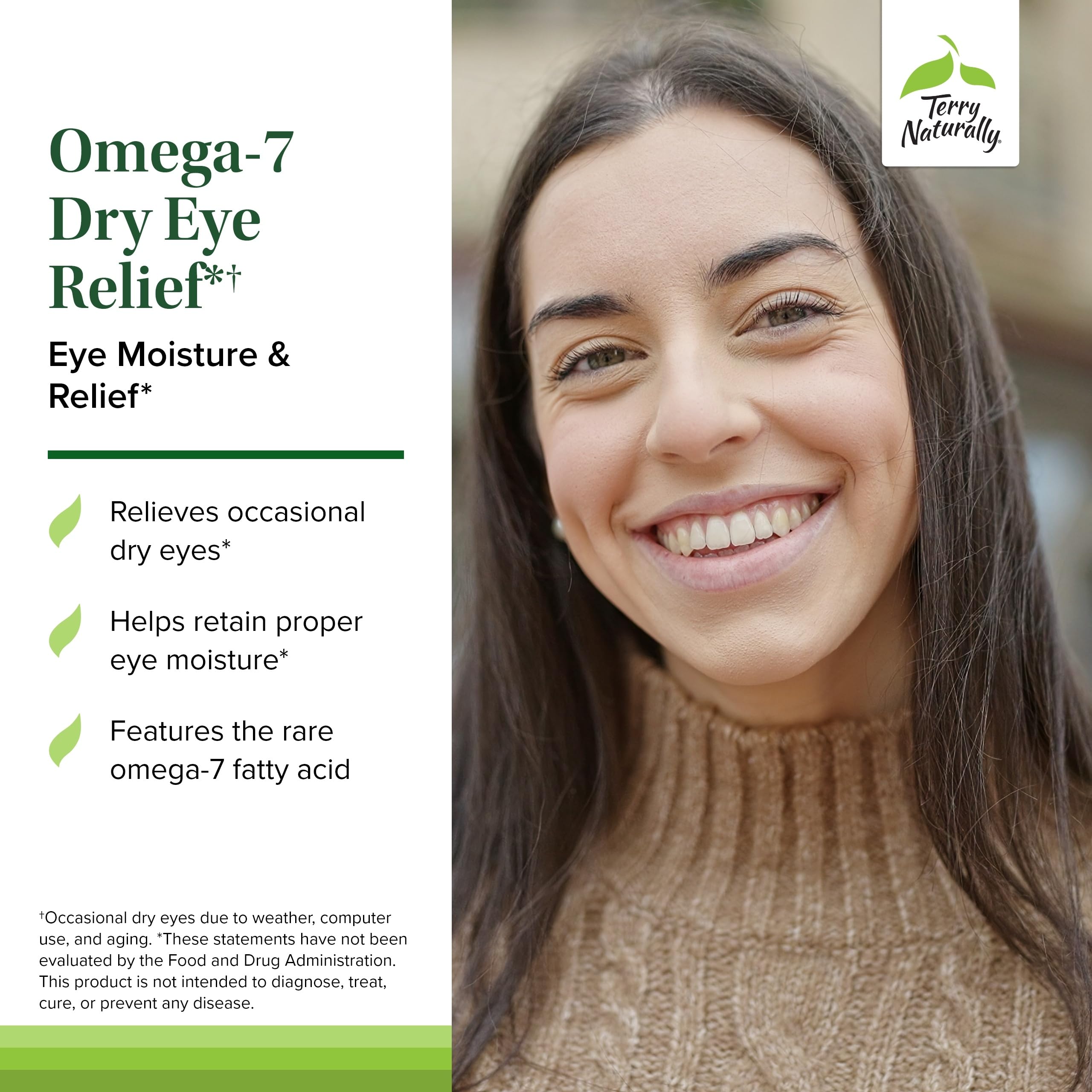 Terry Naturally Omega-7 mezcla de omegas 3-6-7-9 para salud ocular