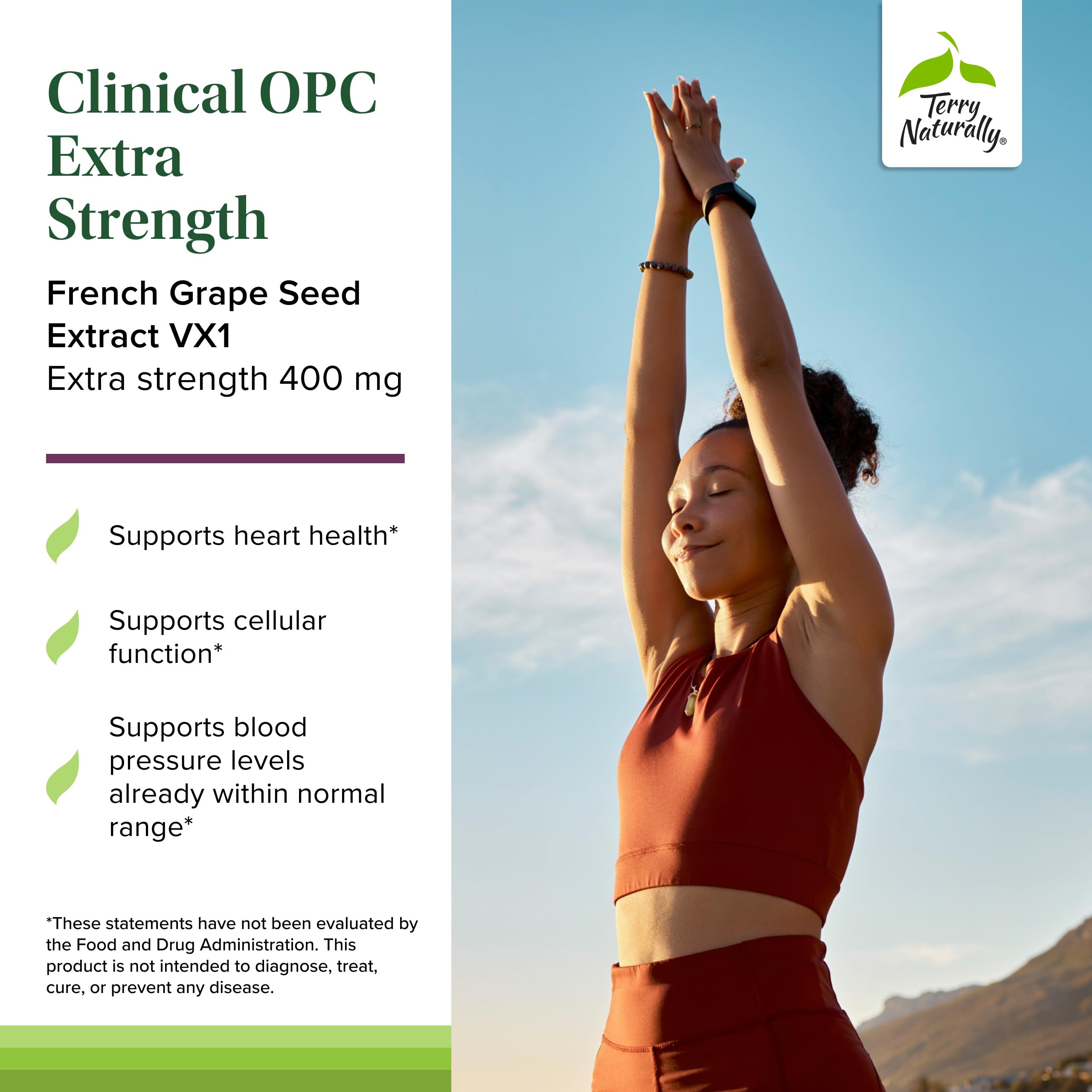 Terry Naturally OPC Extr Strength cápsulas suaves para consumo diario cómodo.