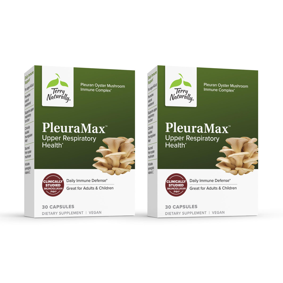 PleuraMax de Terry Naturally: bote de cápsulas para apoyo inmunitario diario.