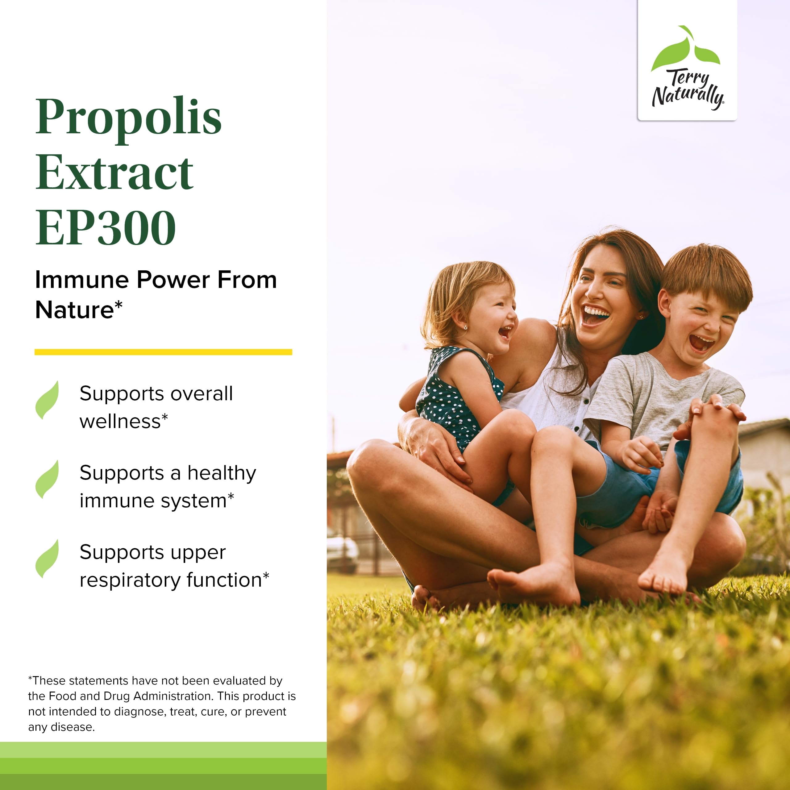 Terry Naturally Propolis EP300 tabletas masticables para uso diario en familia
