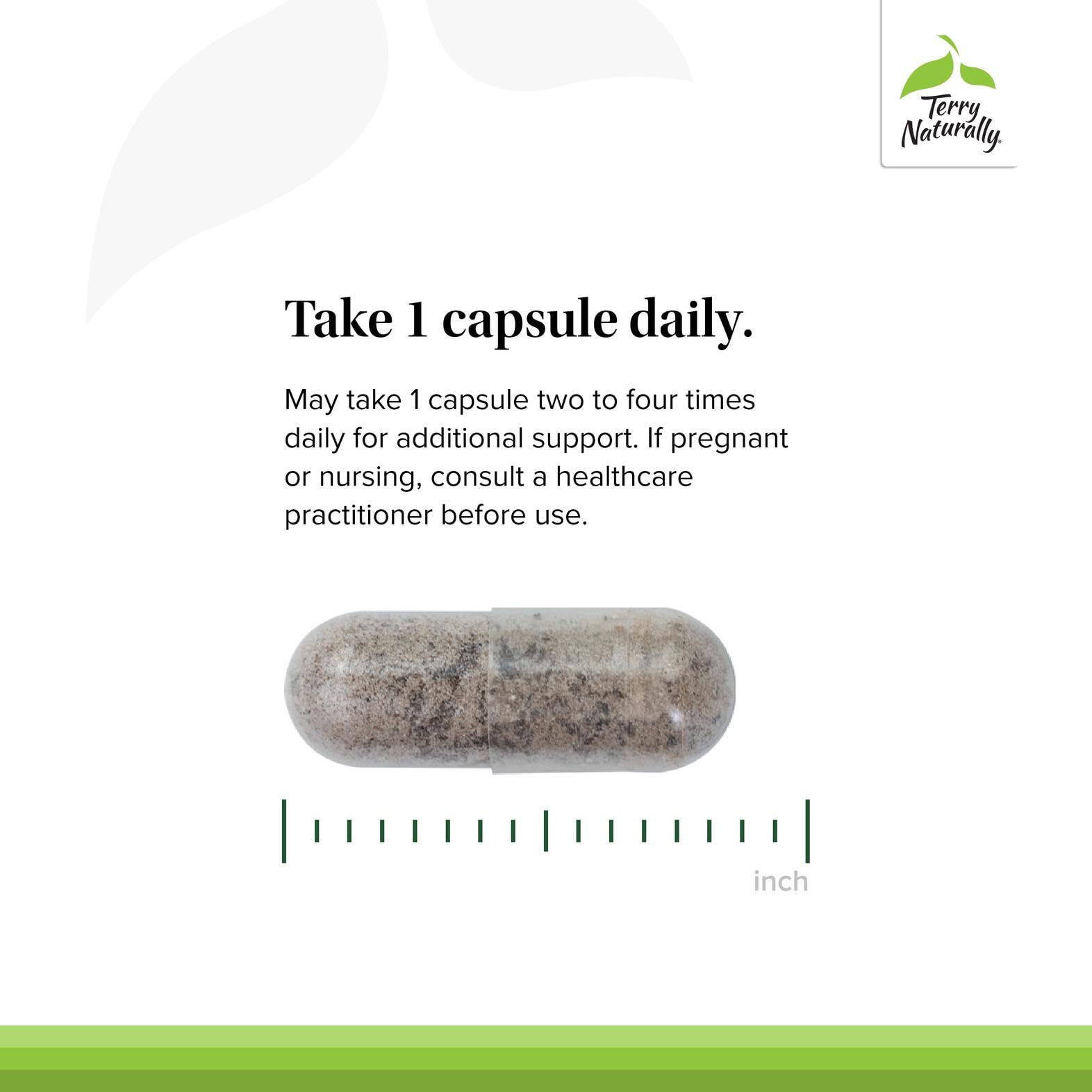 Bote compacto de Terry Naturally Red Sage Plus para almacenamiento cómodo.