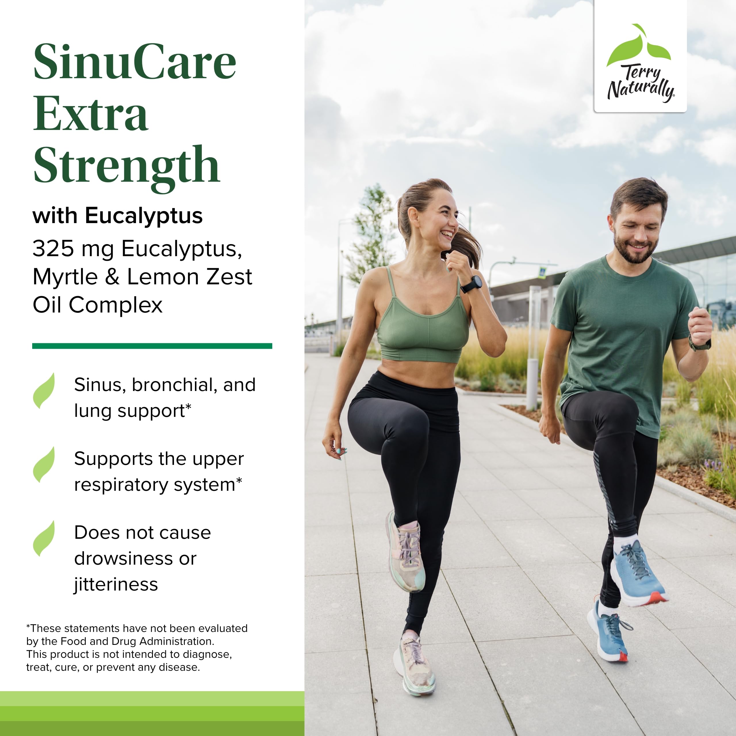 Terry Naturally SinuCare dosis diaria para apoyo sinusal.