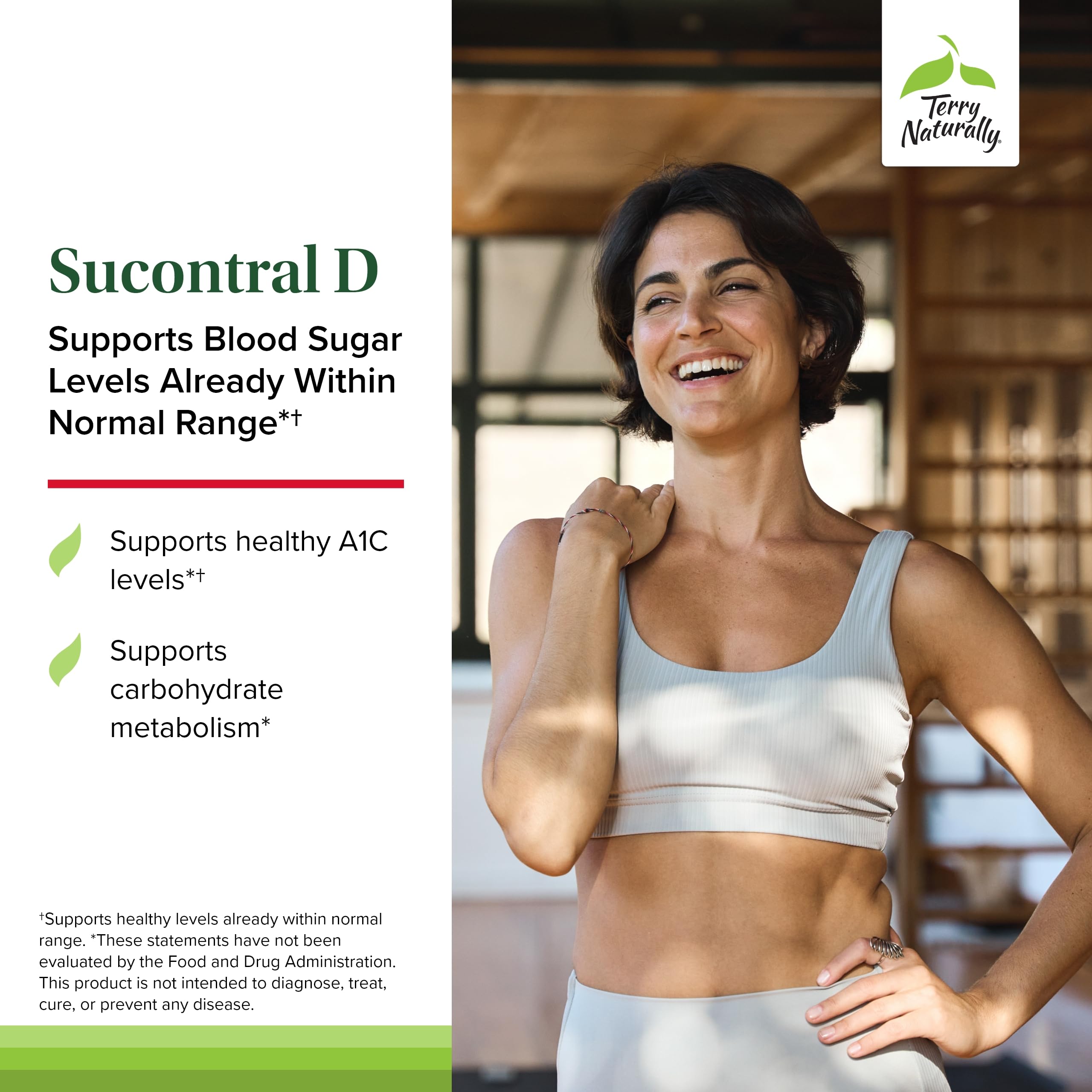 Terry Naturally Sucontral D, etiqueta frontal destacando vitaminas y minerales