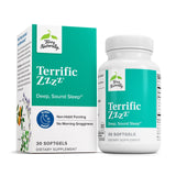 Terry Naturally Terrific Zzzz, botella, apoyo para descanso nocturno seguro y natural