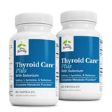 Terry Naturally Thyroid Care Plus: botella con cápsulas para energía diaria.