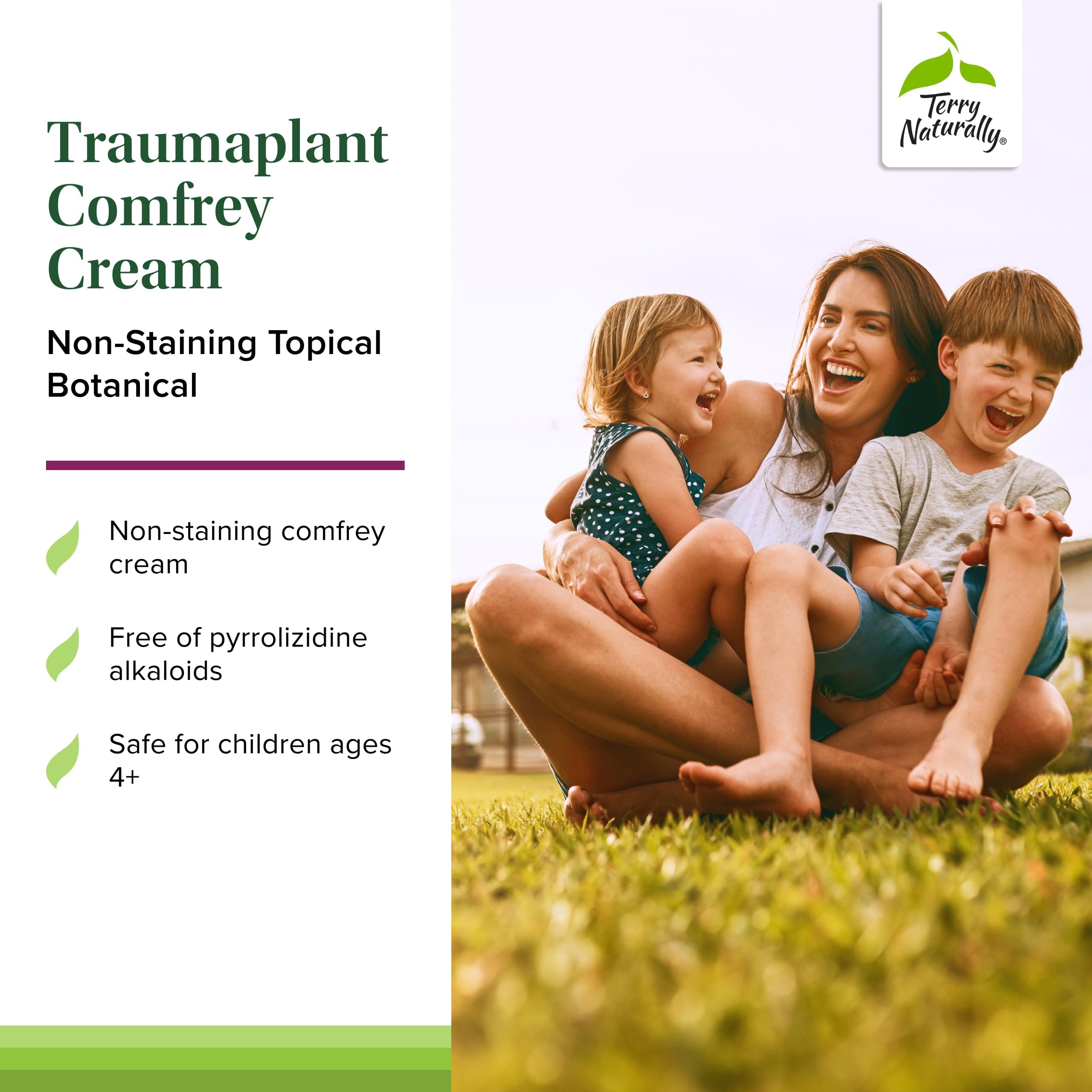 Tery Naturally Traumaplant crema, uso diario para piel sensible.