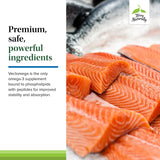 Vectomega con péptidos unidos a fosfolípidos para nutrición equilibrada.