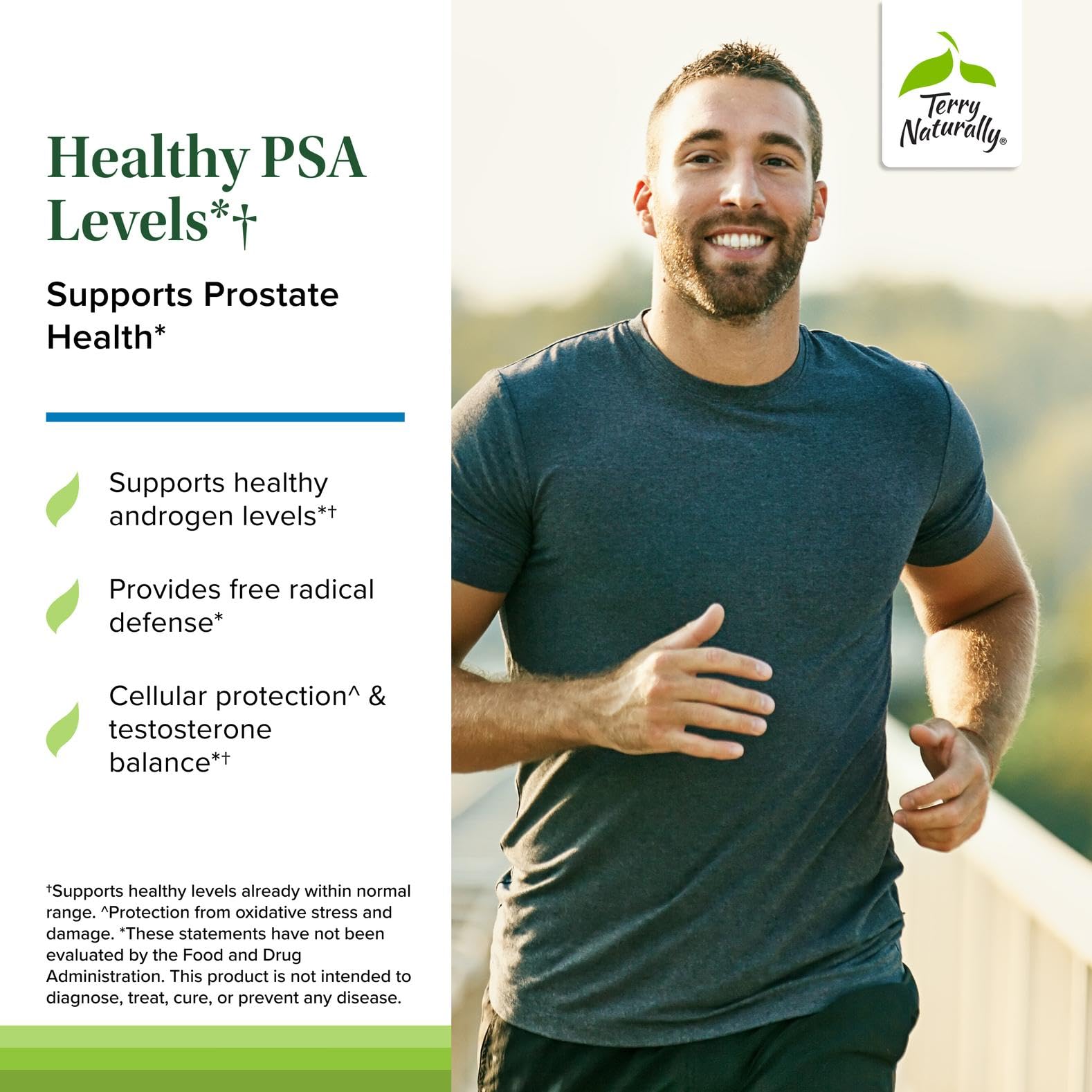 Terry Naturally Vitamina D3 con próstata, mantenimiento celular prostático.