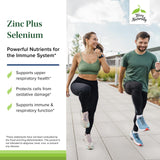 Terry Naturally Zinc Plus Selenium: cápsulas visibles para apoyar la función inmune y respiratoria.