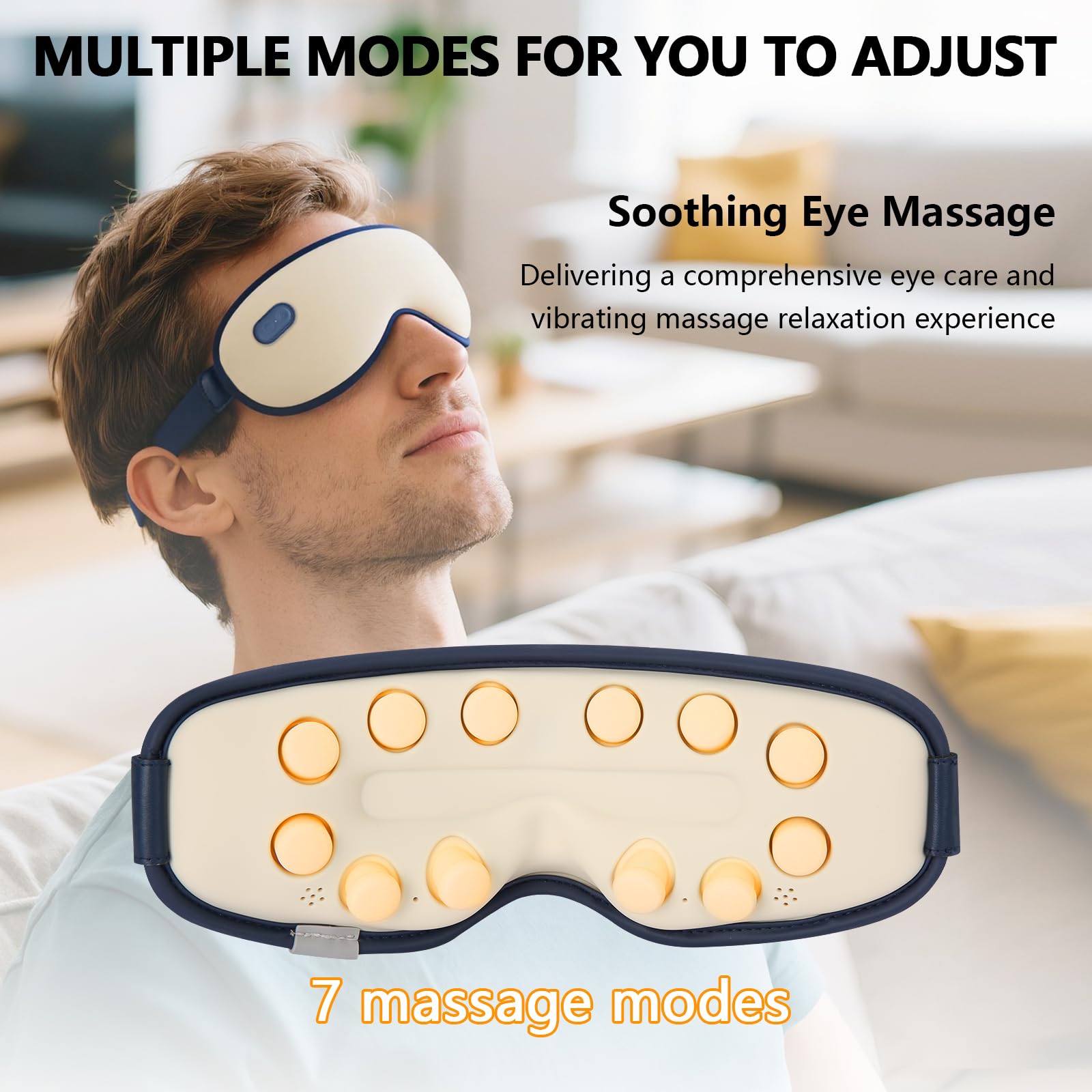 TeSabMi máscara ocular calefactable con banda ajustable