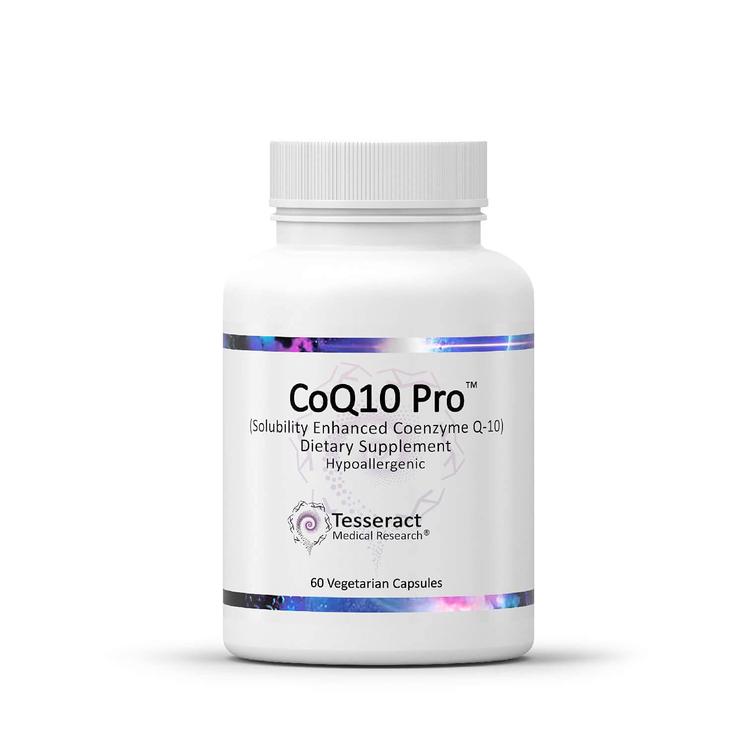 Tesseract CoQ10 Pro: botella-vertido para energía diaria.