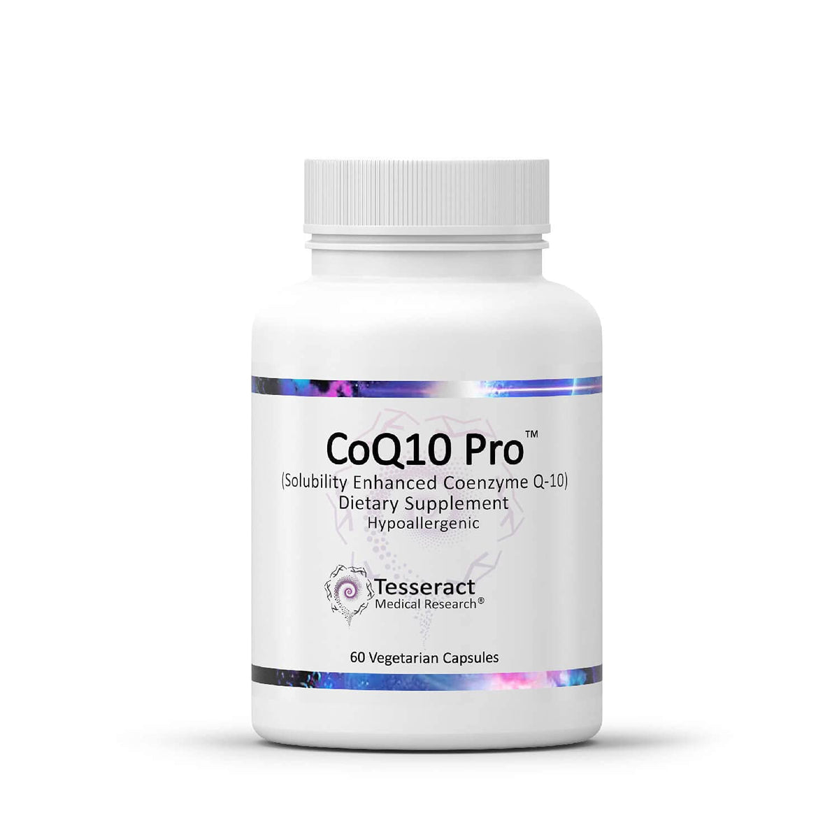 Tesseract CoQ10 Pro: botella-vertido para energía diaria.