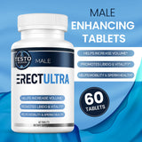 TESTO BIOGEN etiqueta nutricional que resalta ingredientes clave para energía.