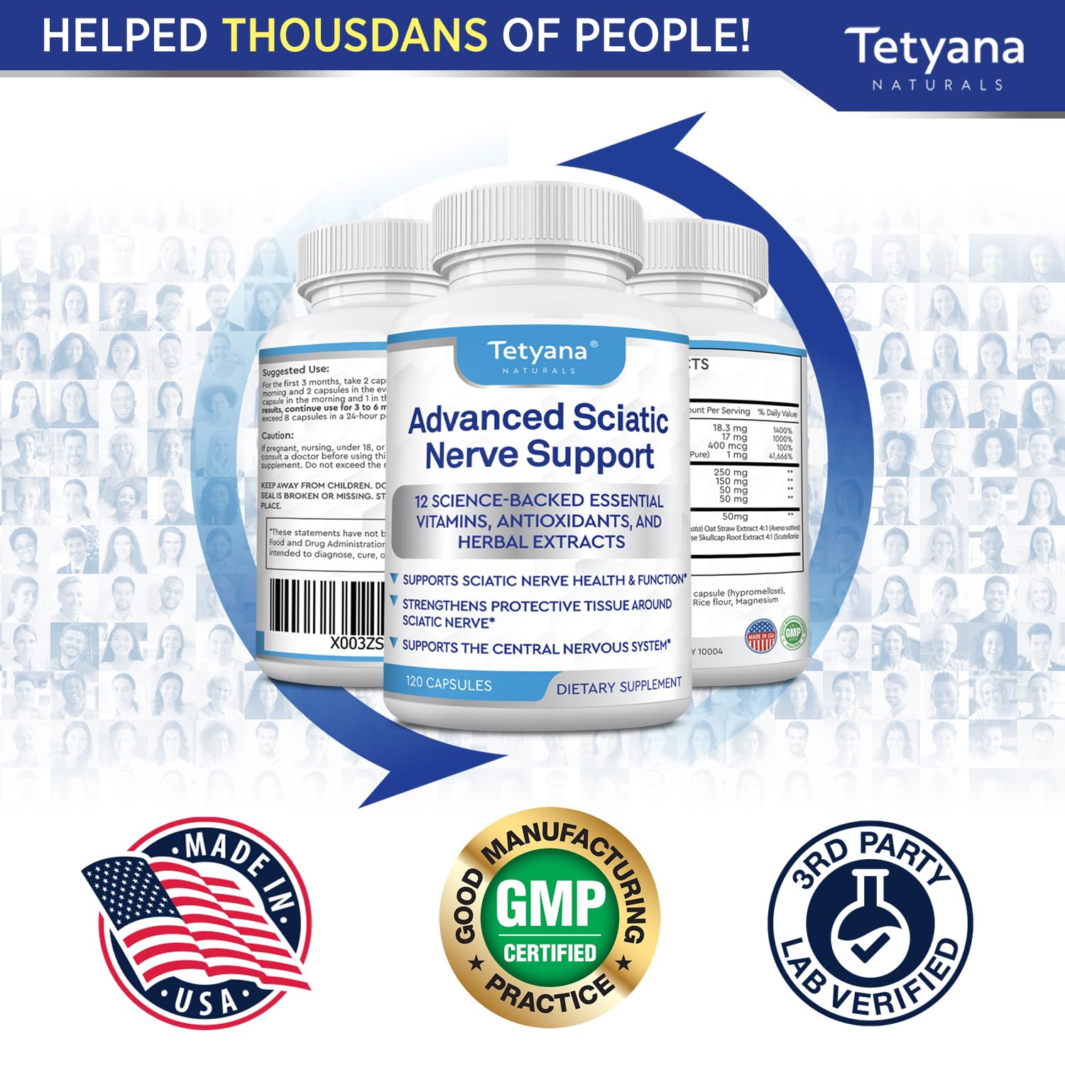 Tetyana naturals balance herbal para relajación suave.