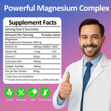 Tewuky glicinato de magnesio gummies etiqueta vegana de calidad