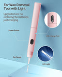 TEYIYES cuchara espiral con luz para masaje suave.