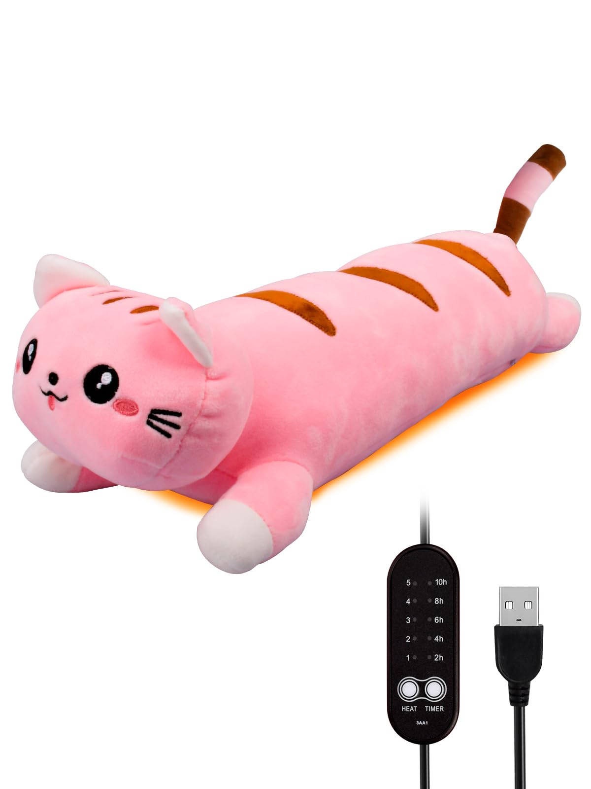 TEYOUAI Gato Calentador Rosa de 20 pulgadas para calor cómodo en casa.