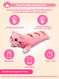 TEYOUAI Gato Calentador Rosa para cuello y espalda, relajación suave.