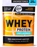 Proteína TGS Nutrition 100 Whey sin sabor, pote 5lb para batidos neutros.