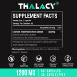 Cápsulas Thalacy Ecdysterona 1200mg para entrenamiento y recuperación