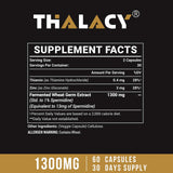 Etiqueta de Thalacy destaca spermidina, zinc y B1 para claridad