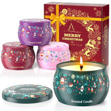 THAUSDAS velas aromáticas conjunto regalo de 4 piezas para ambientar y disfrutar.