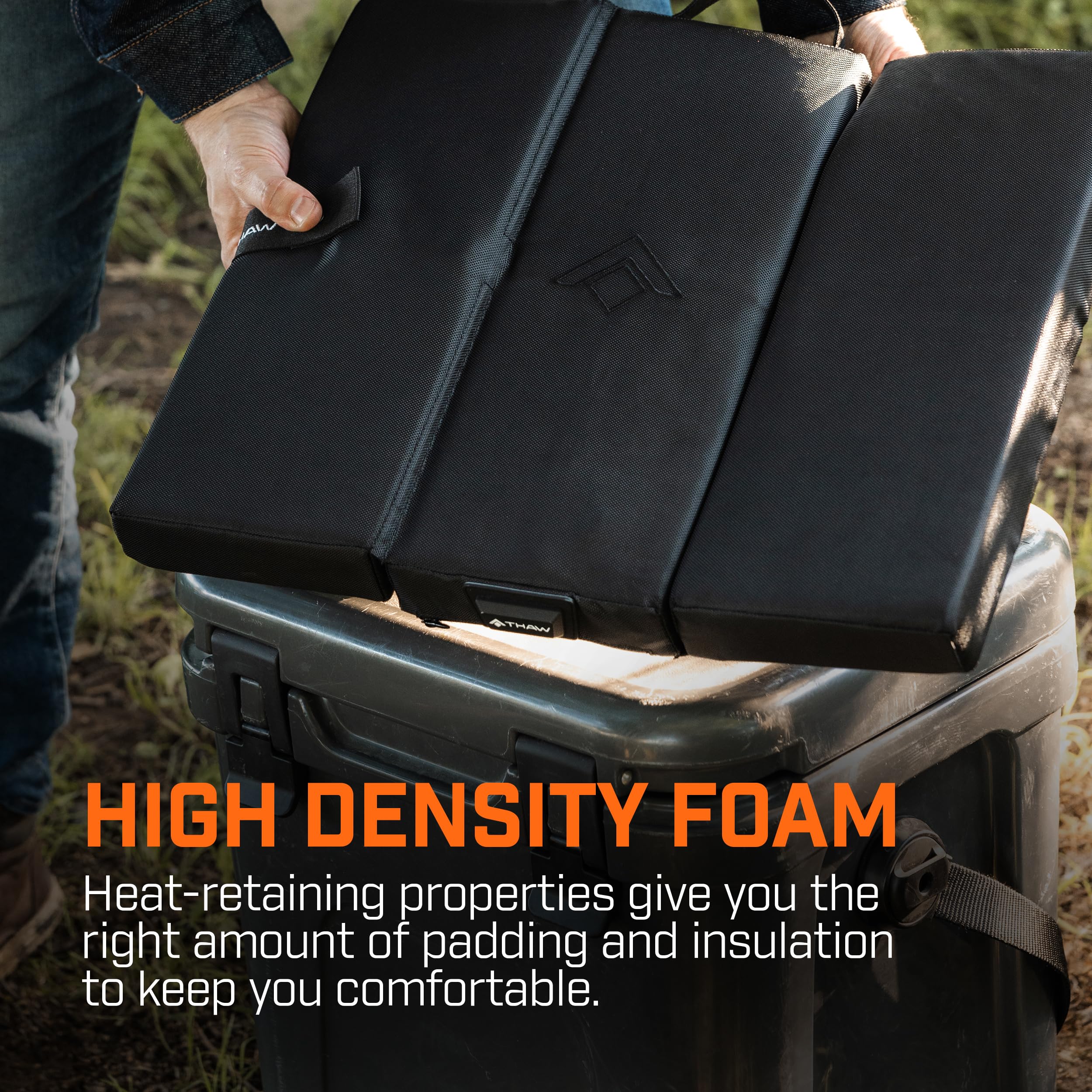 THAW diseño-plegable-triple facilita guardar y transportar.
