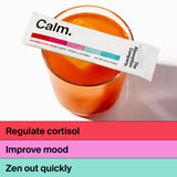 The Absorption Company Calm Drink Mix, vaso con sabor sandía limón para ánimo sereno.