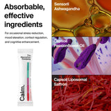The Absorption Company Calm Drink Mix, escena con vaso listo para mezclar.