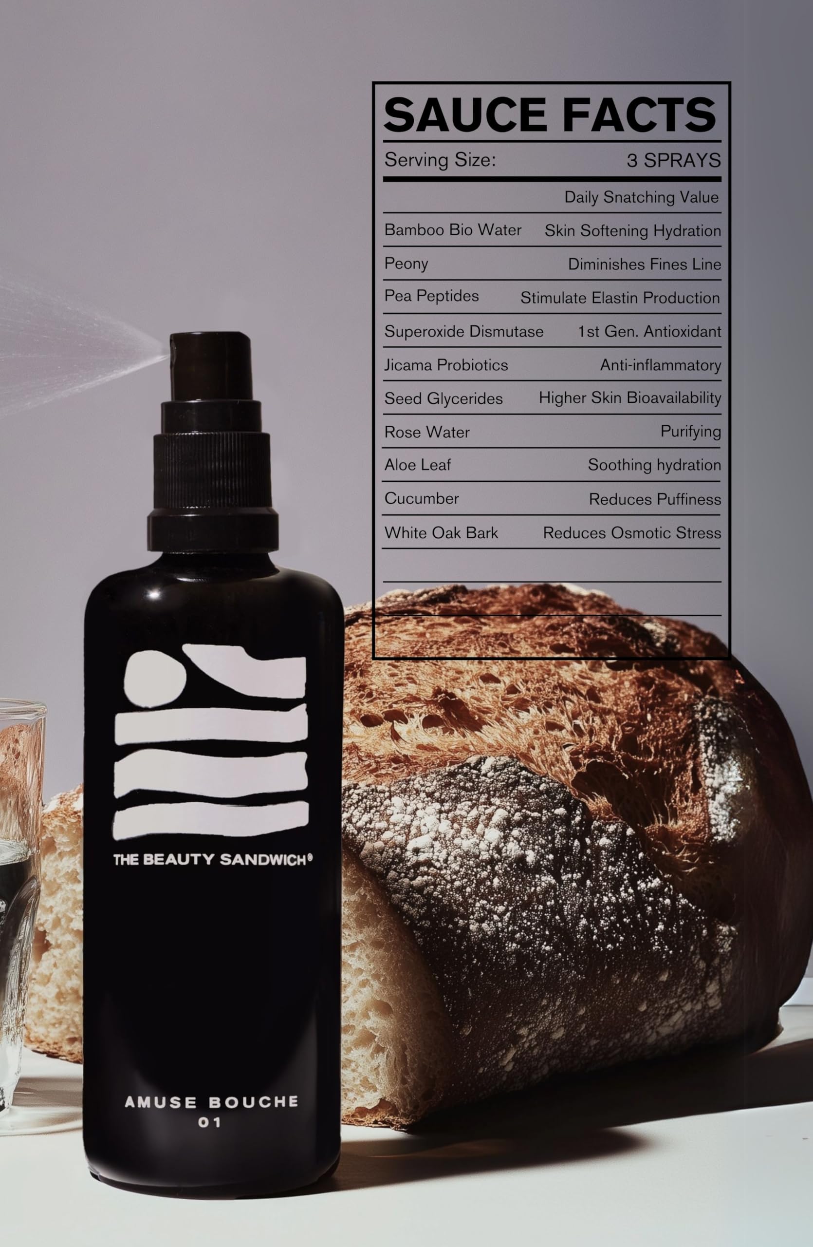 The Beauty Sandwich Amuse Bouche brillo natural: realza el resplandor suave