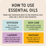 The Best Essential Oil Co aceite para masaje en templos y muñecas.