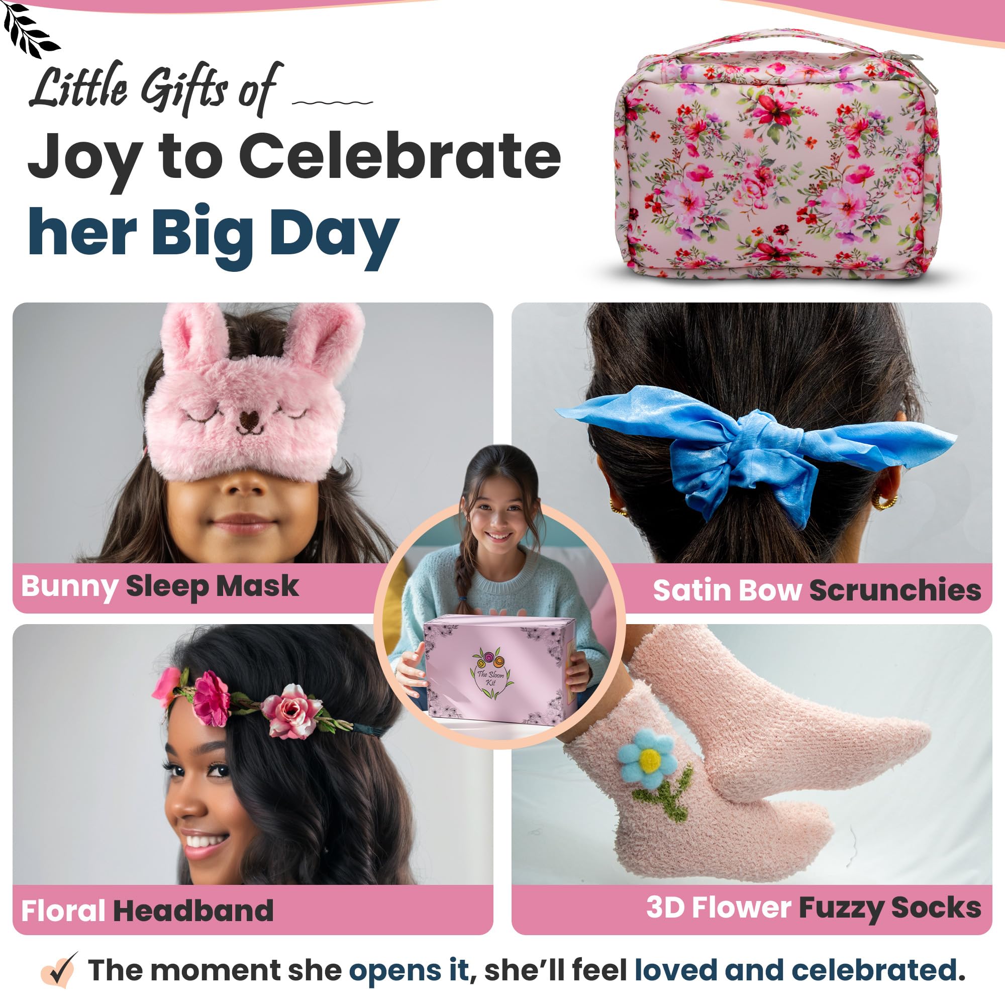 The Bloom First Period Kit: máscara de dormir suave incluida para descanso