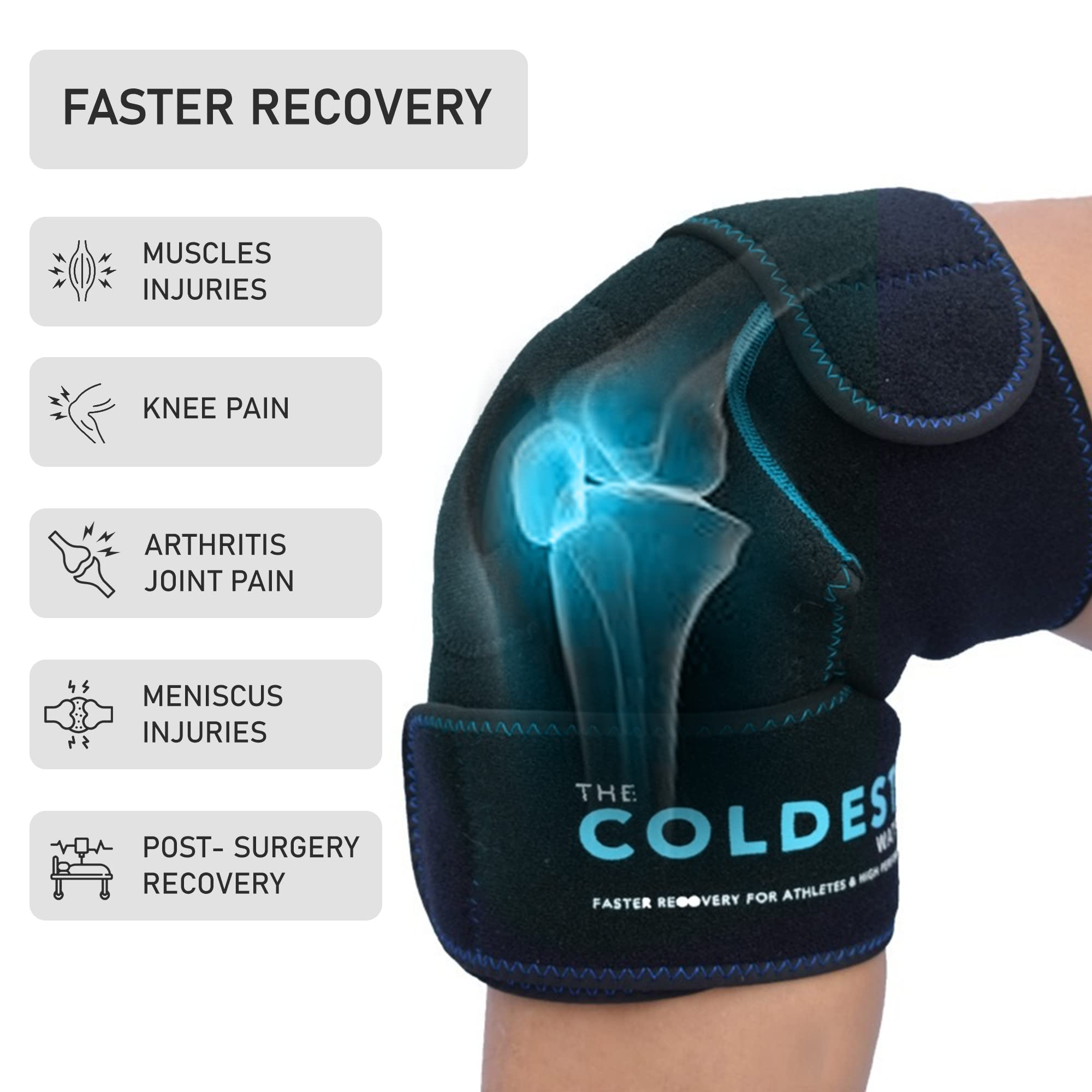 The Coldest Water: envoltura de compresión para terapia de frío sin manos