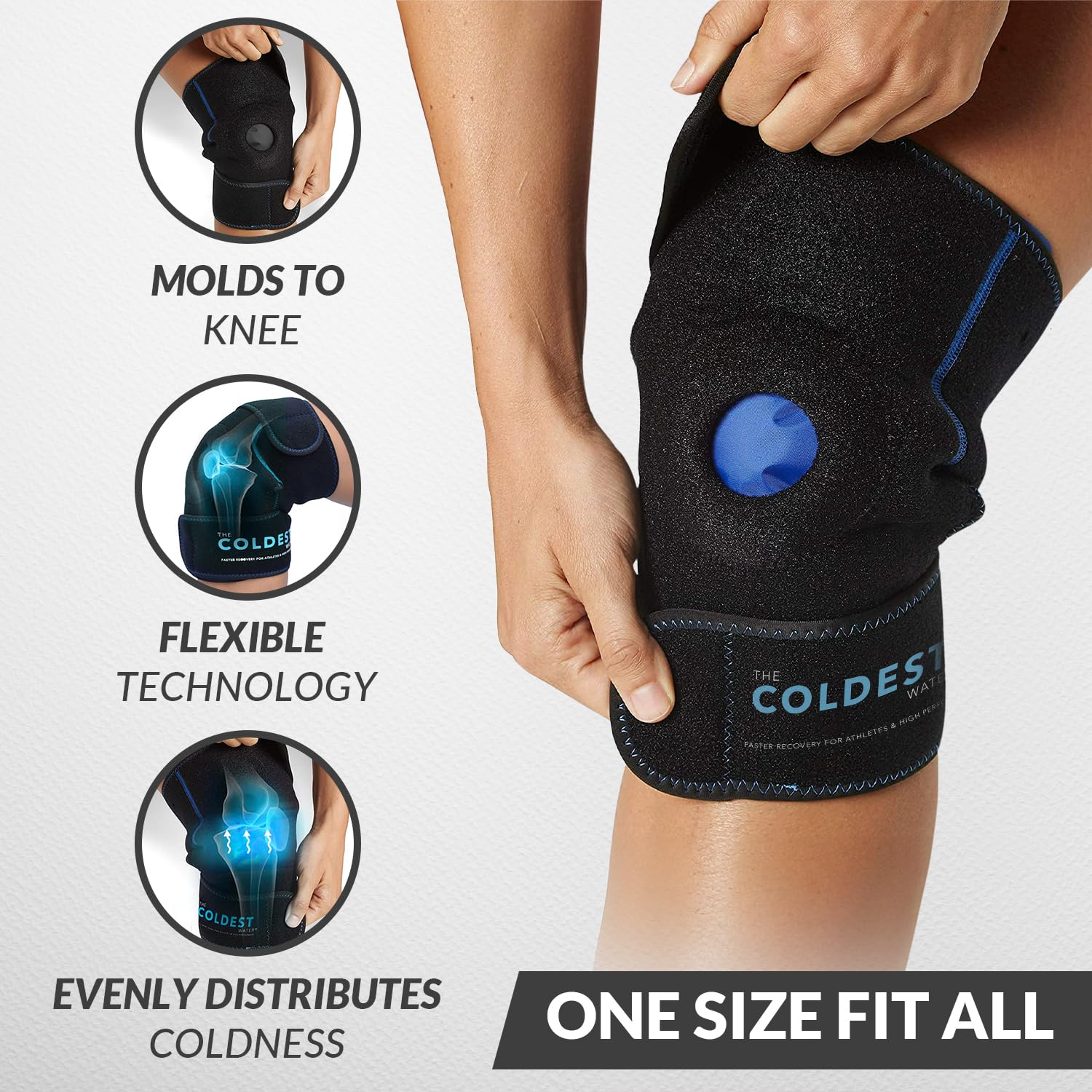 The Coldest Water: gel reutilizable para enfriamiento prolongado de rodilla