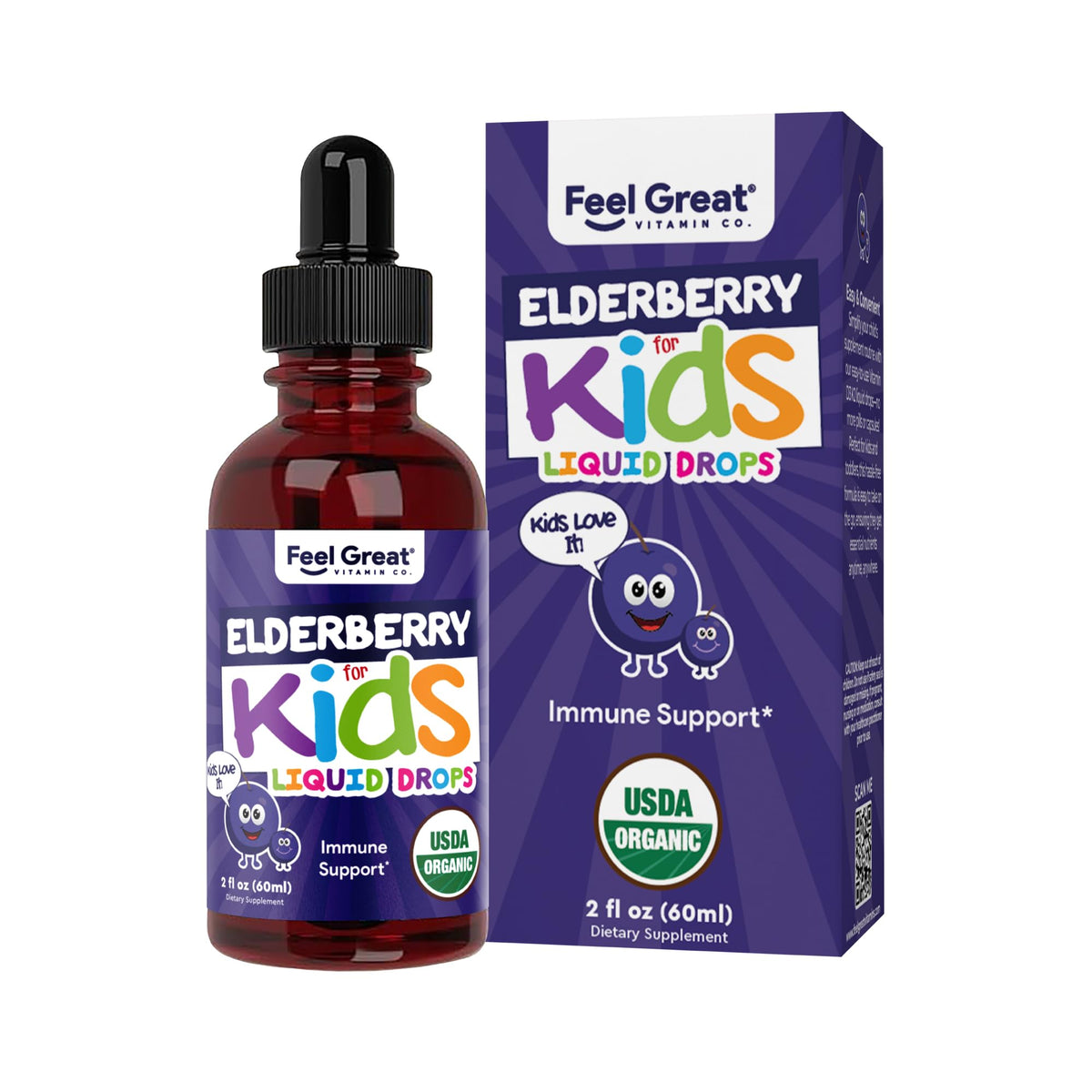 The Feel Great Sambucus para niños: botella de gotitas facilita dosificación diaria