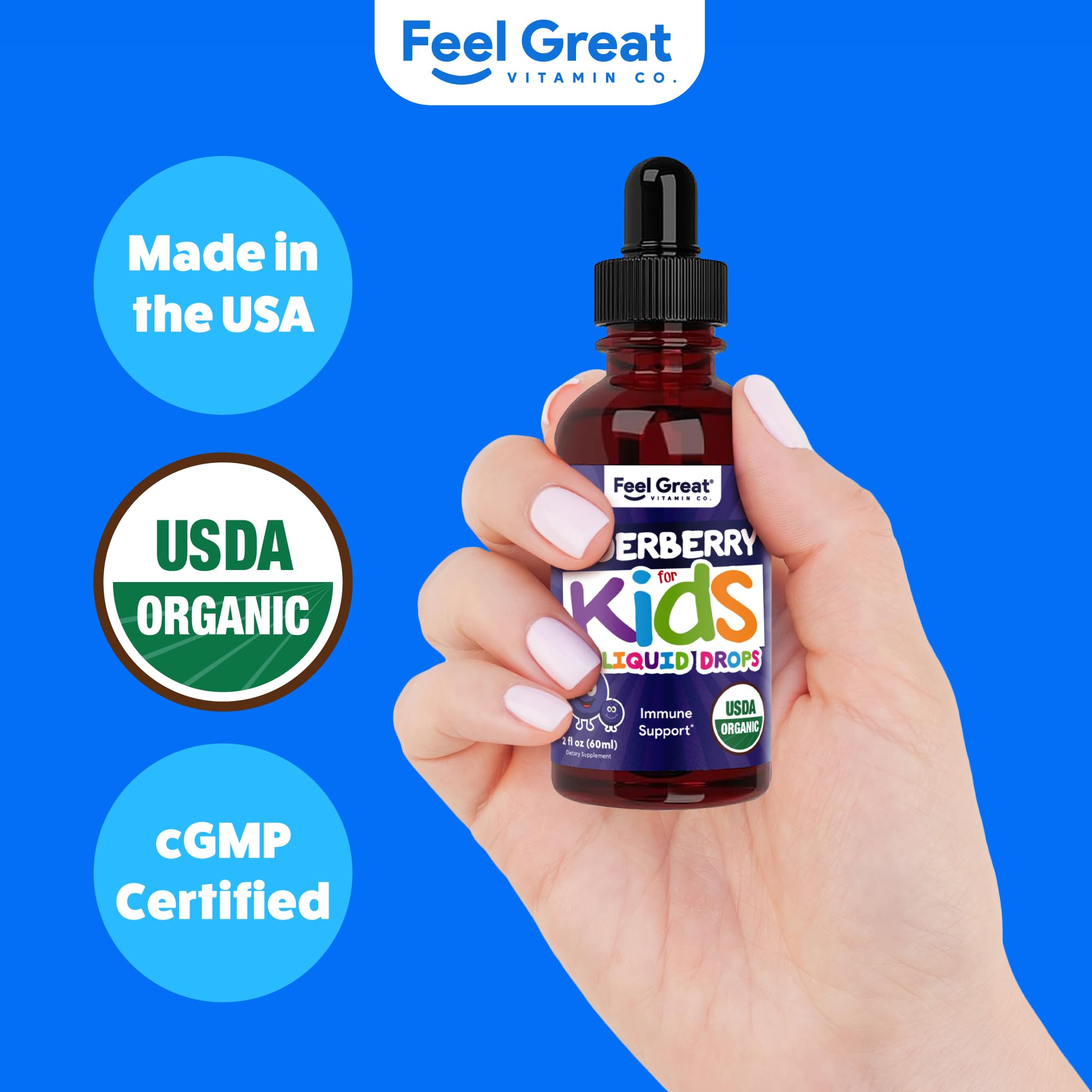 The Feel Great Sambucus 2 onzas ofrece formato práctico para viaje