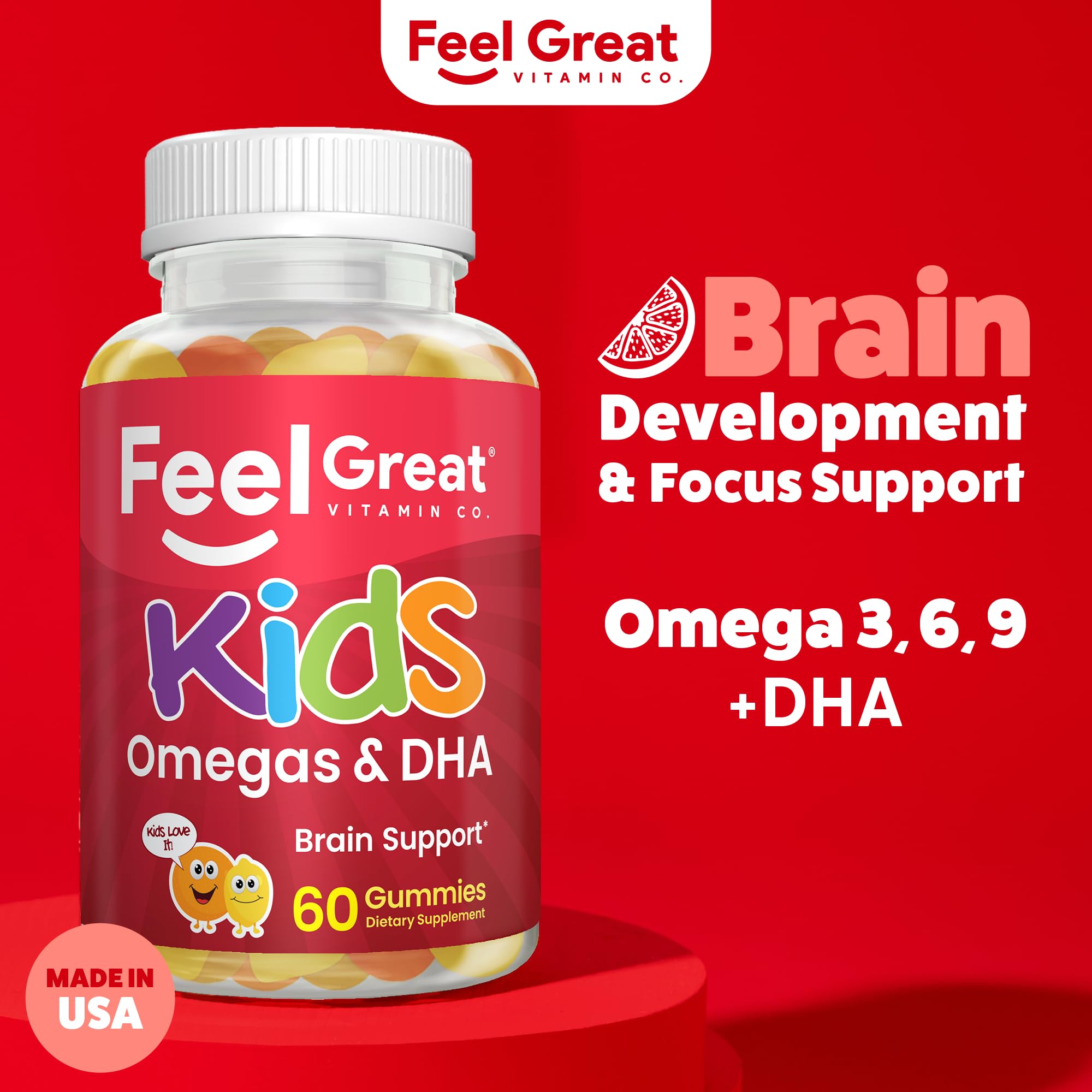 Feel Great Vitamin Company ninos-gominolas-vitamina-c-sabor-citrico, apoyo diario.