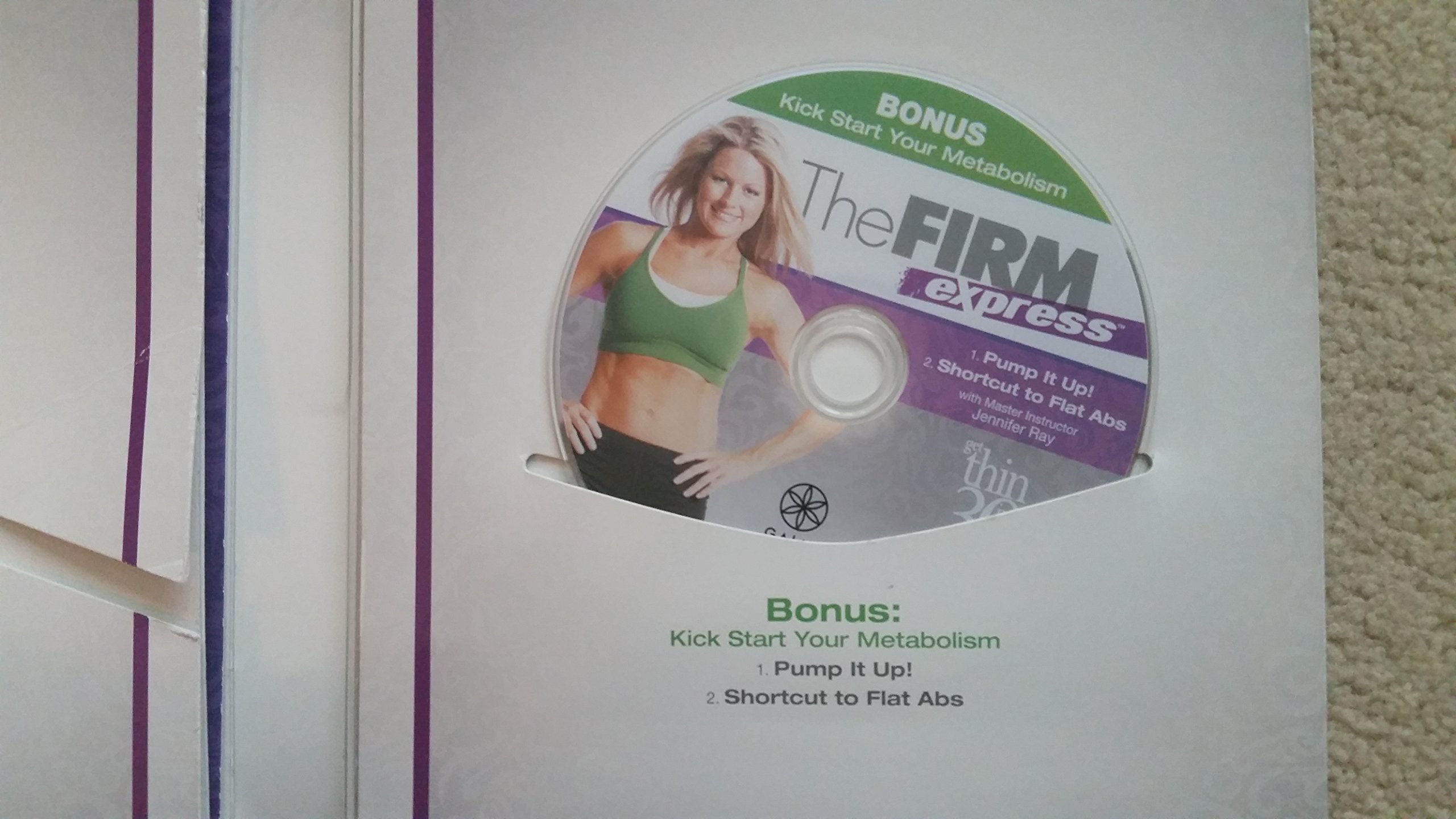 The Firm Express DVD Kit, progreso físico visible con entrenamiento constante.
