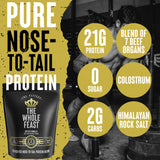 The Fittest Ever Whole Feast con hígado, aporte nutricional y sabor mantequilla vainilla