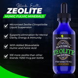 La marca THE FOOD MOVEMENT CO. Cuenta gotas de zeolita para dosis precisas.