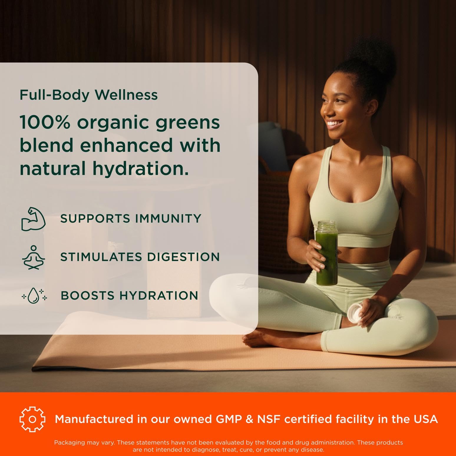 The Genius Brand Daily Superfood Greens, mezcla vegetales-frutas: facilita ingesta diaria de vegetales