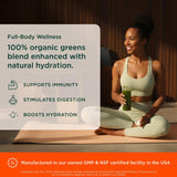 The Genius Brand Daily Superfood Greens, mezcla vegetales-frutas: facilita ingesta diaria de vegetales
