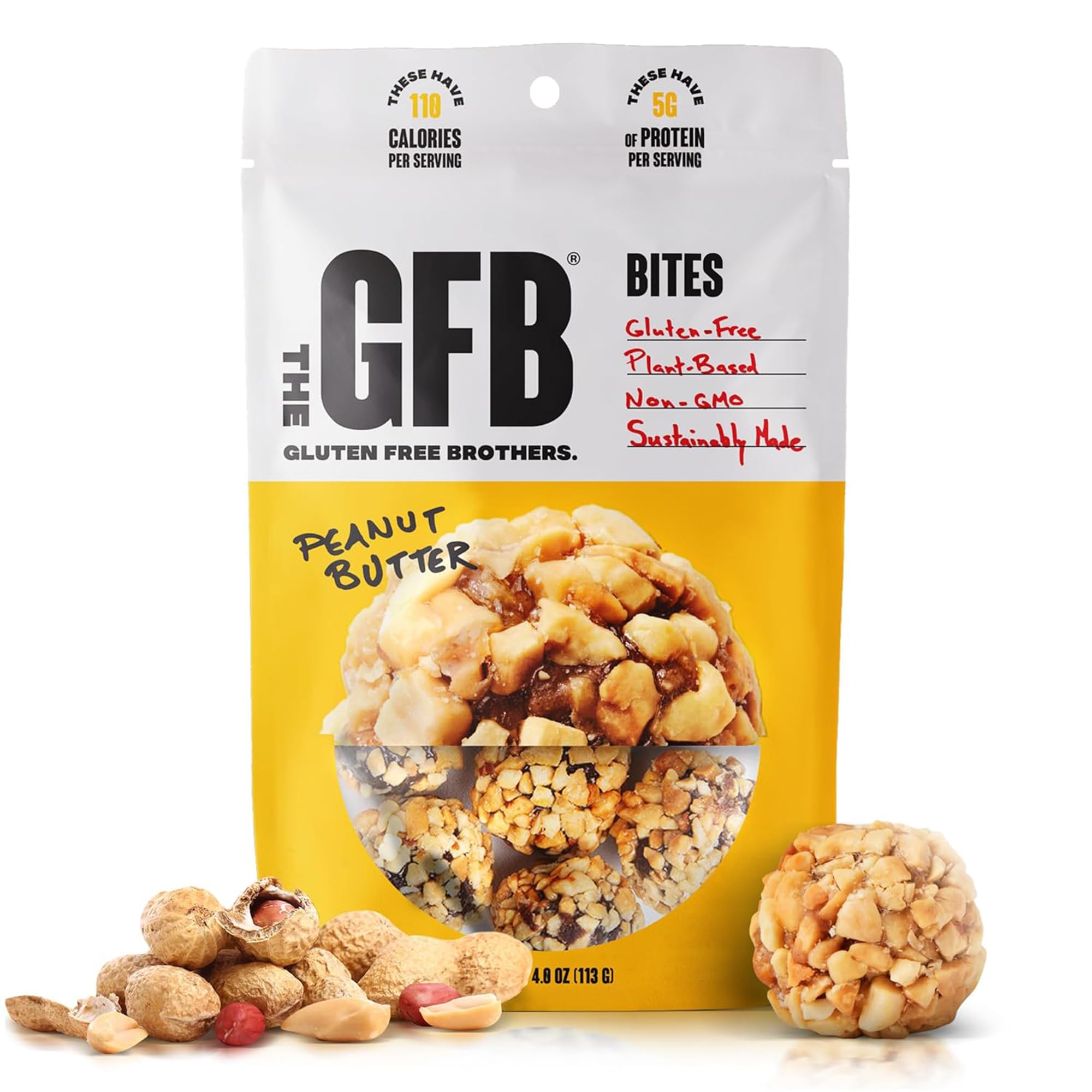 The GFB bocado proteico mantequilla de cacahuete, energía para la jornada