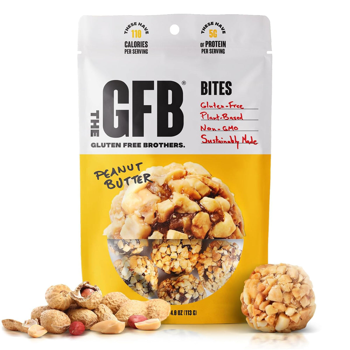 The GFB bocado proteico mantequilla de cacahuete, energía para la jornada