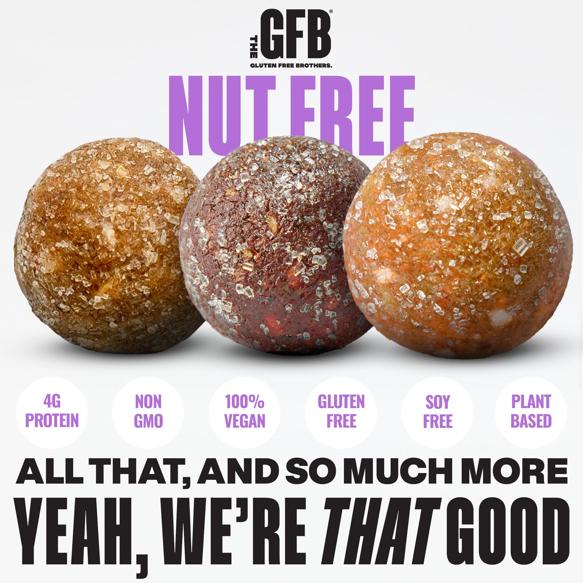 The GFB ingredientes 100% planta para snack vegano y saludable.